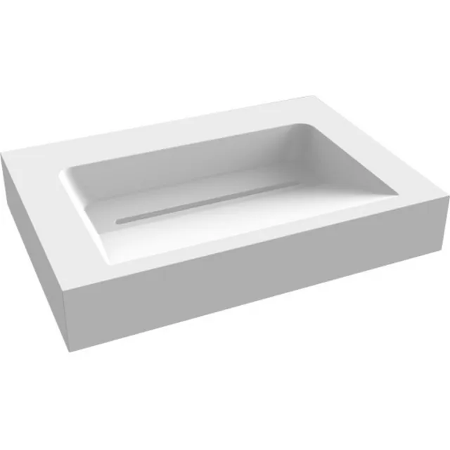 Best Design Indoor Just-Solid wastafel mat wit