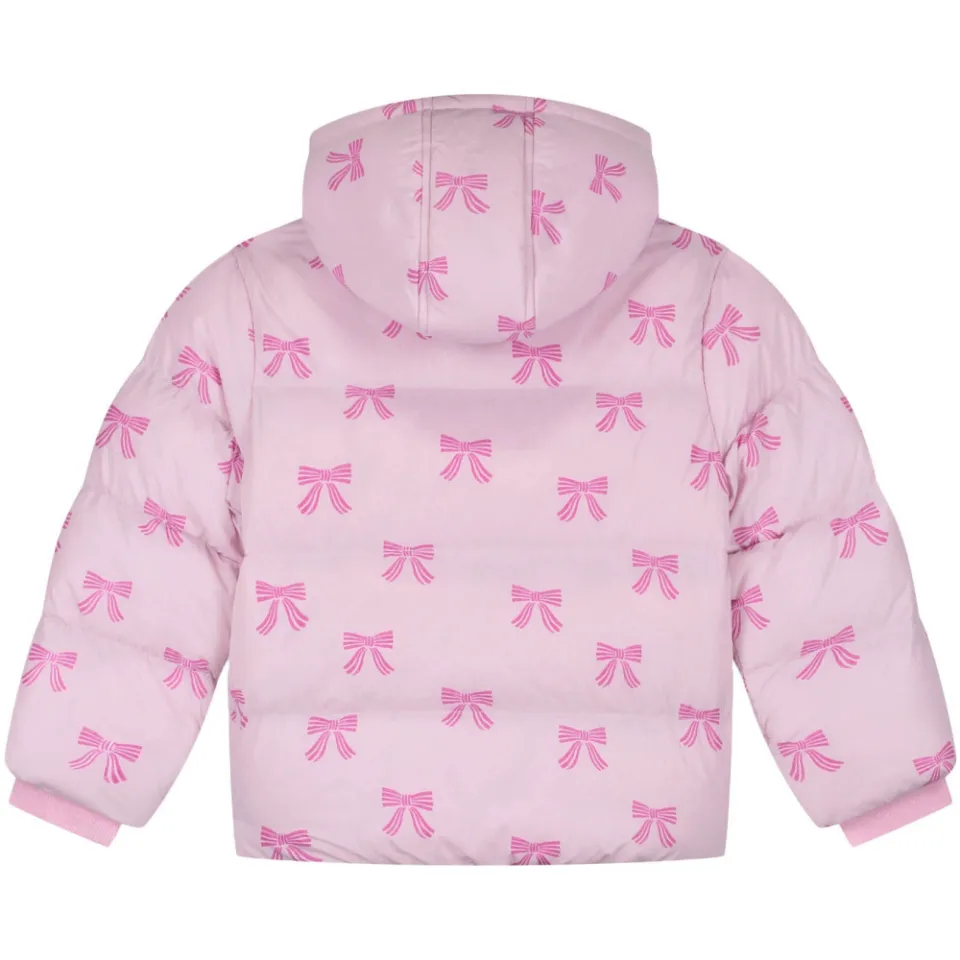Stains&Stories gewatteerde winterjas met print roze, foto 4
