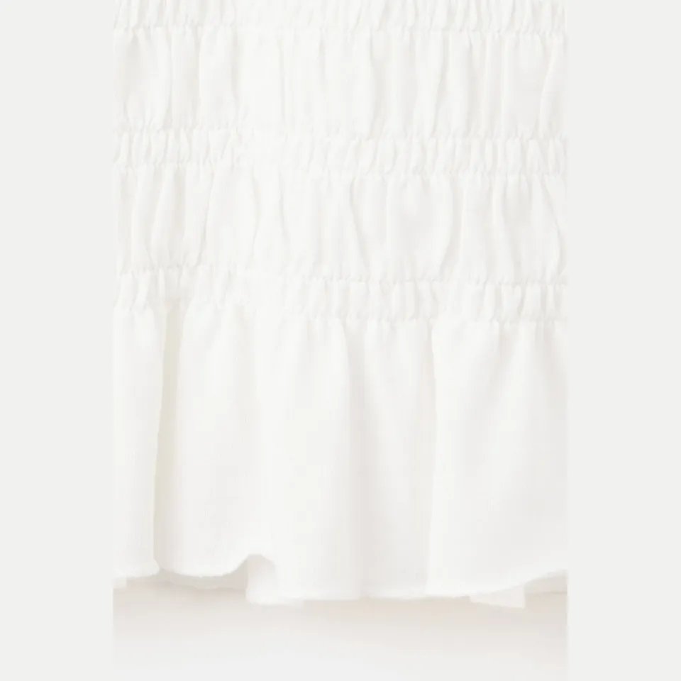 Mango top met peplum wit, foto 5