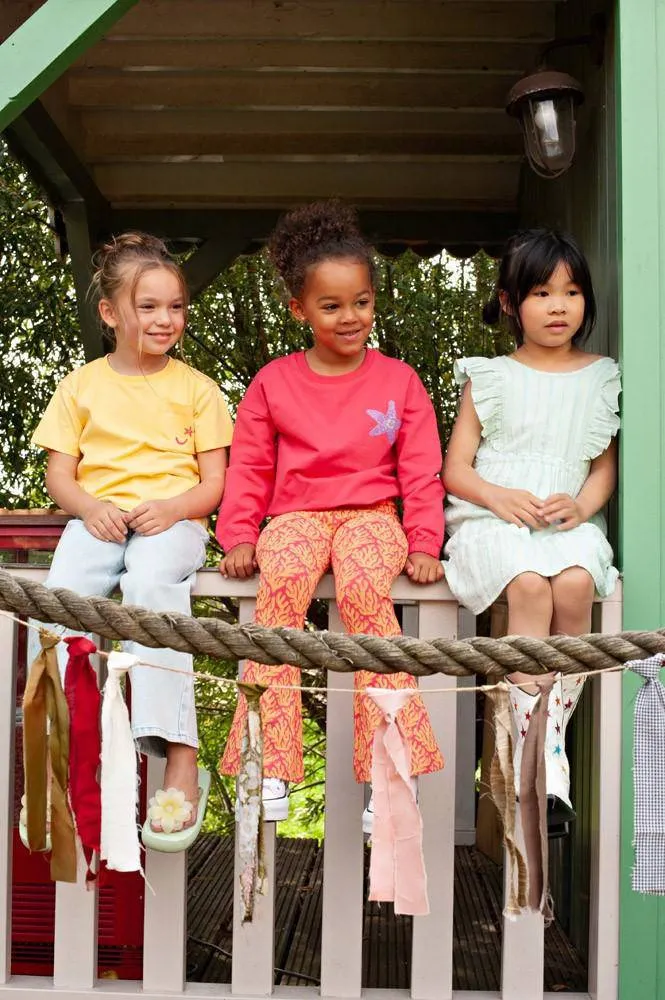 Jubel Lazy Lagoon T-shirt met backprint geel, foto 5