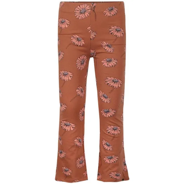 Koko Noko flared gebloemde legging bruin, foto 2