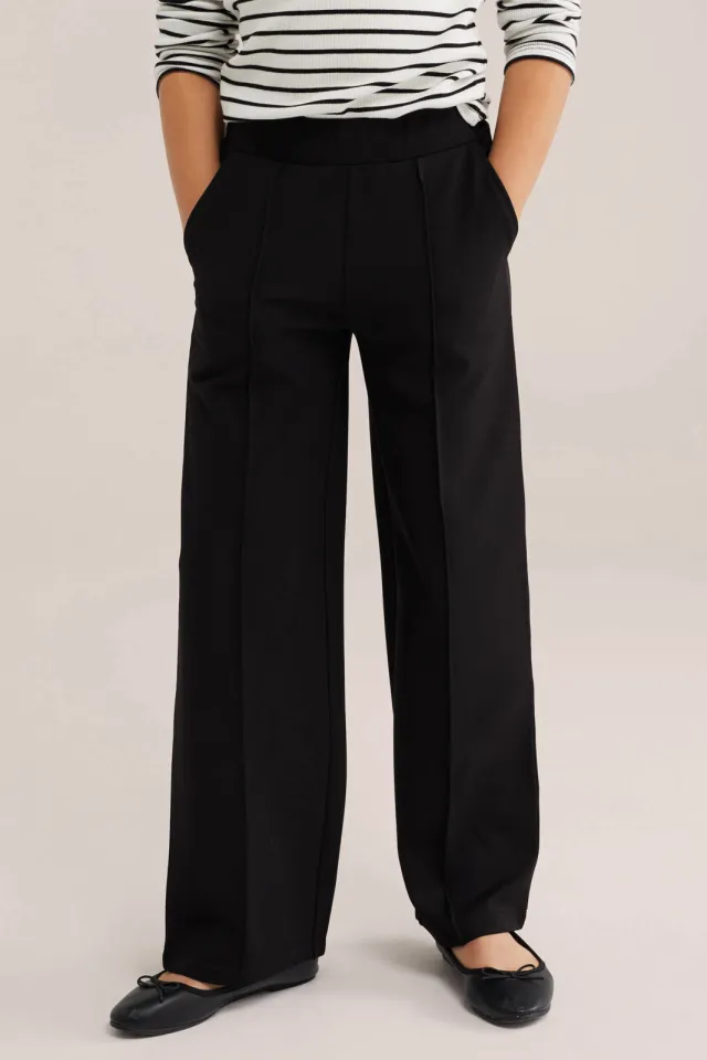 WE Fashion loose casual broek zwart, foto 3