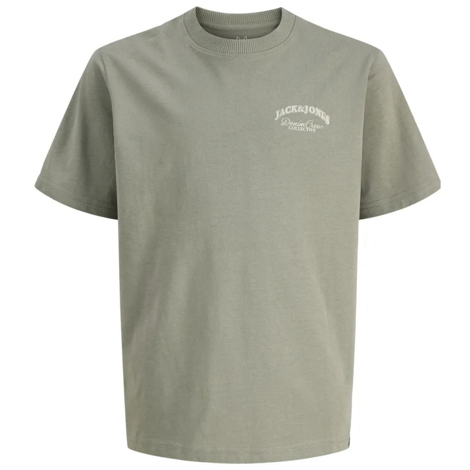 Jack & Jones T-shirt met backprint grijsgroen, foto 2