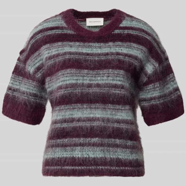 MSCH Copenhagen Regular fit knitwear pullover van wolmix model 'Lycie' Helder paars