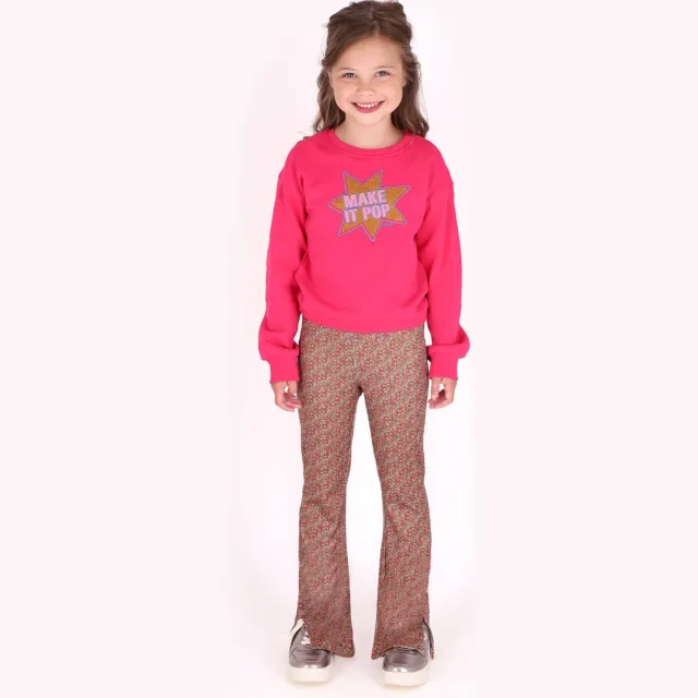 B.Nosy rechtvallende sweater met print Roze