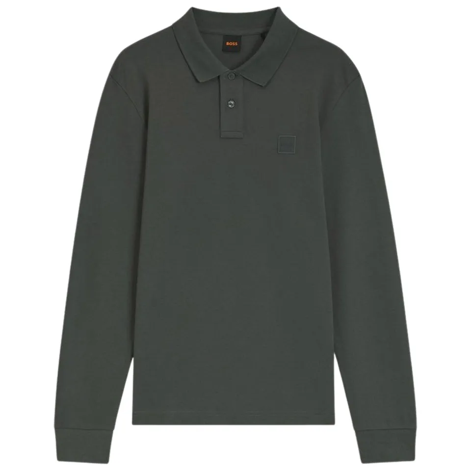 Boss slim fit polo met logo - open green, foto 2