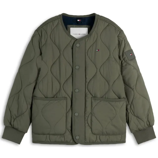 Tommy Hilfiger quilted tussenjas groen, foto 2