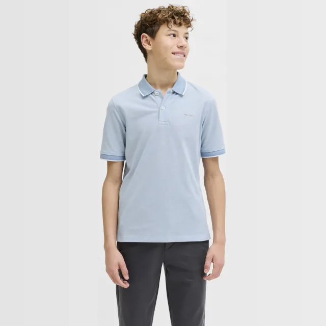 Jack & Jones JUNIOR polo lichtblauw