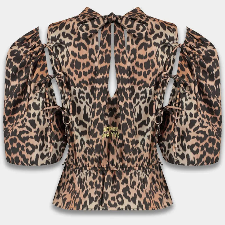 Harper & Yve JACEY-SS peplum top bruin, foto 2