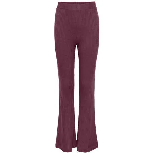 Only KIDS ONLY GIRL flared broek donkerbruin Paars