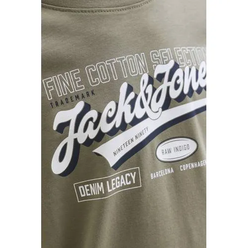 Jack & Jones Junior longsleeve met logo grijsgroen, foto 7
