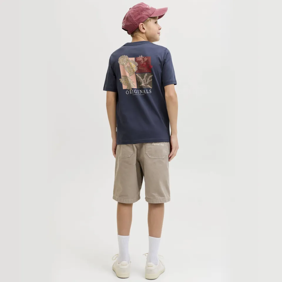 Jack & Jones T-shirt met backprint blauwgrijs, foto 5