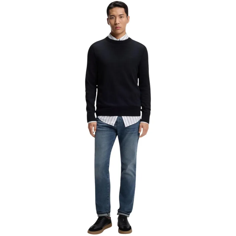 Boss regular fit jeans in 5-pocket-design model "Re.Maine" Medium Blue