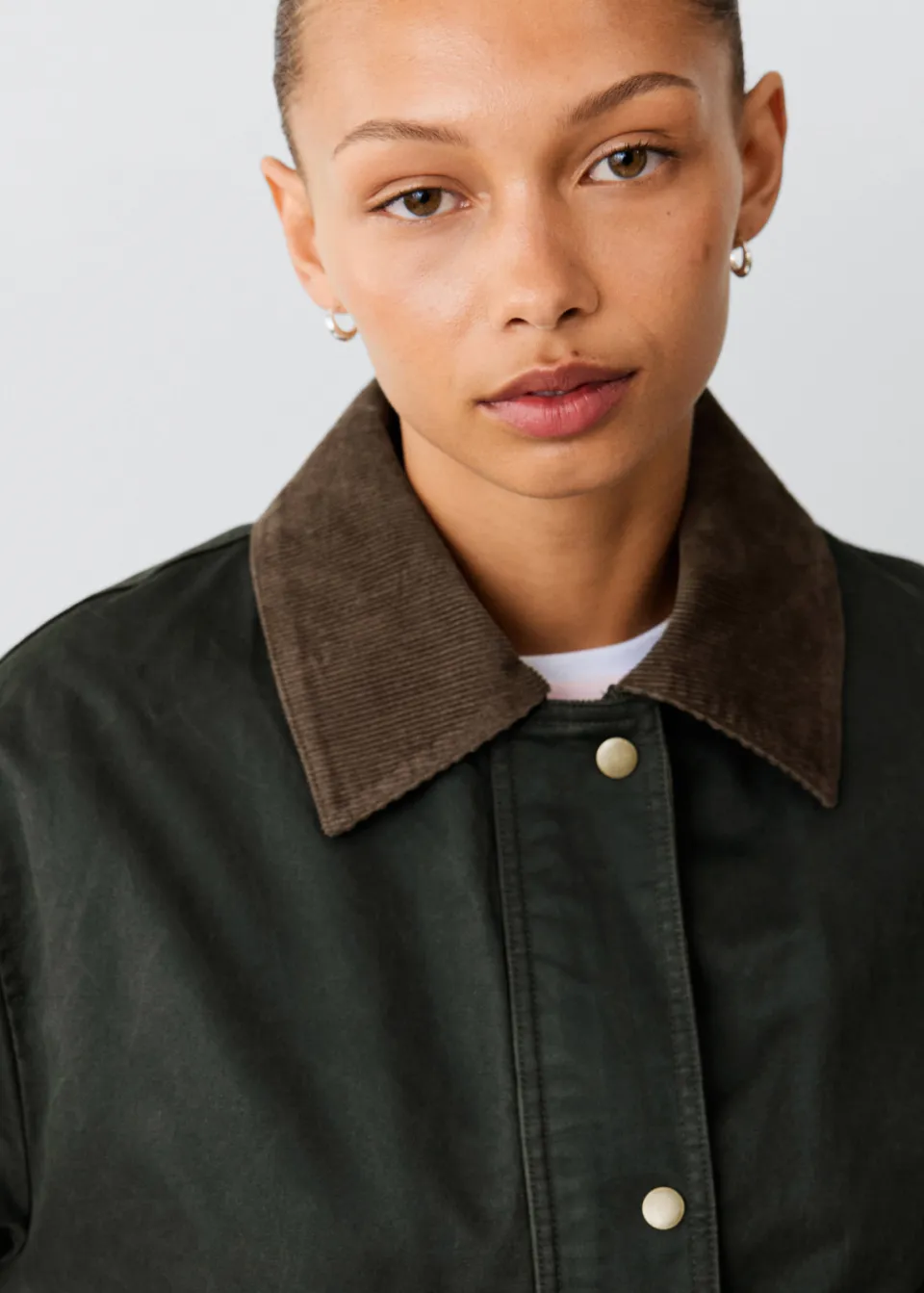 Mango Teen katoenen tussenparka groen, foto 6