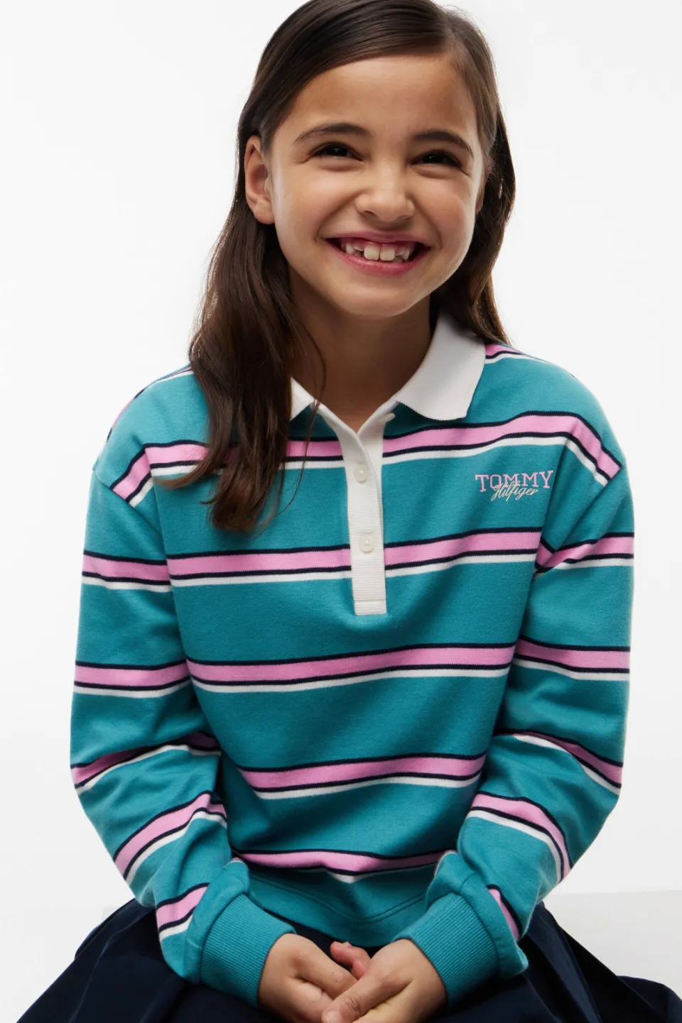 Tommy Hilfiger gestreepte polo - groen, foto 3