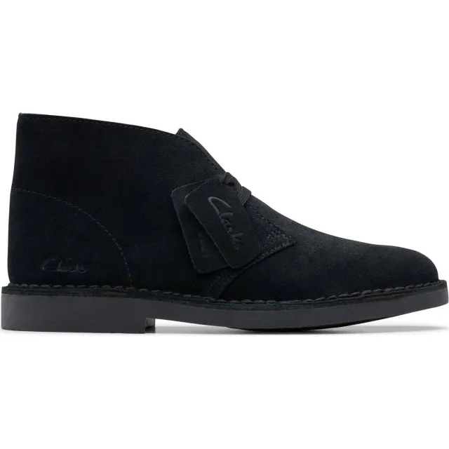 Clarks Evo suède veterboots zwart