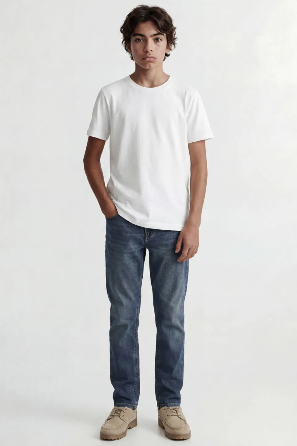 Jack & Jones JUNIOR regular fit jeans JJICLARK medium blue denim, foto 5