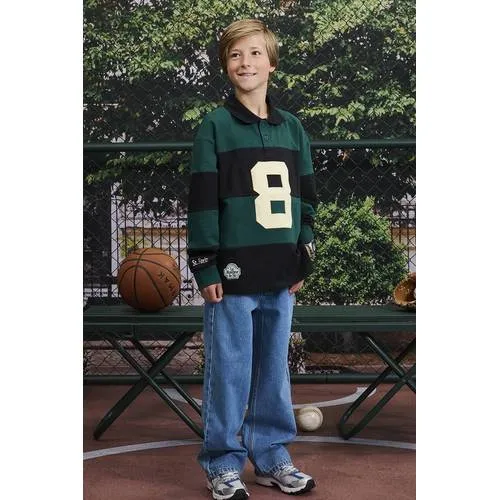 Z8 kids sweater Booker donkergroen/zwart, foto 3