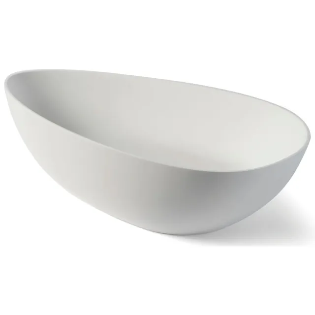 Luca Sanitair Waskom Luca Sanitair Tate 50x33x12,5 cm Solid Surface Mat Wit