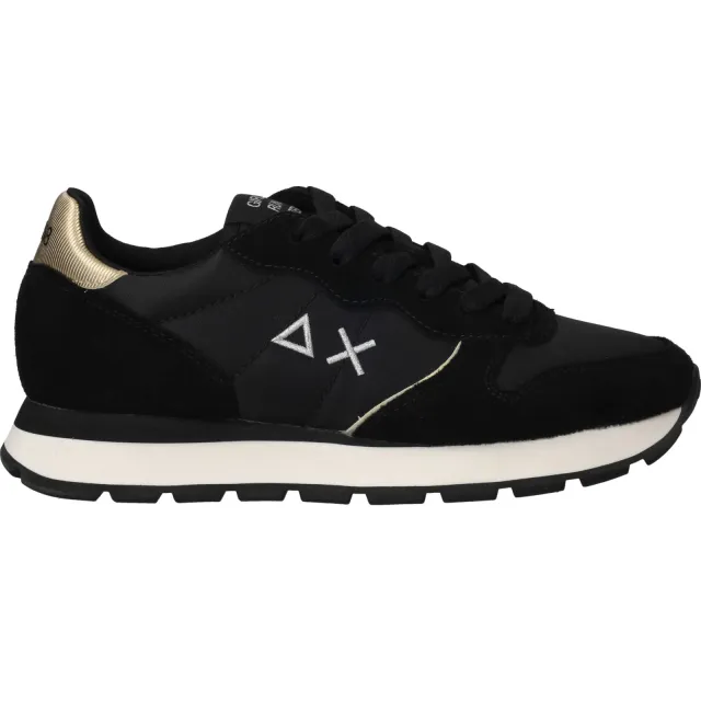 Sun68 Ally Silver Gold sneakers zwart