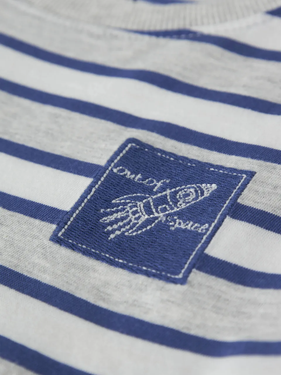 NAME IT MINI gestreepte longsleeve lichtgrijs lichtgrijs/blauw, foto 6