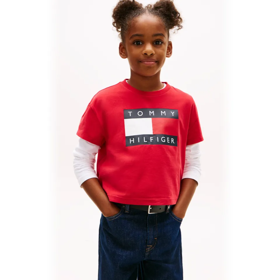 Tommy Hilfiger T-shirt rood, foto 6