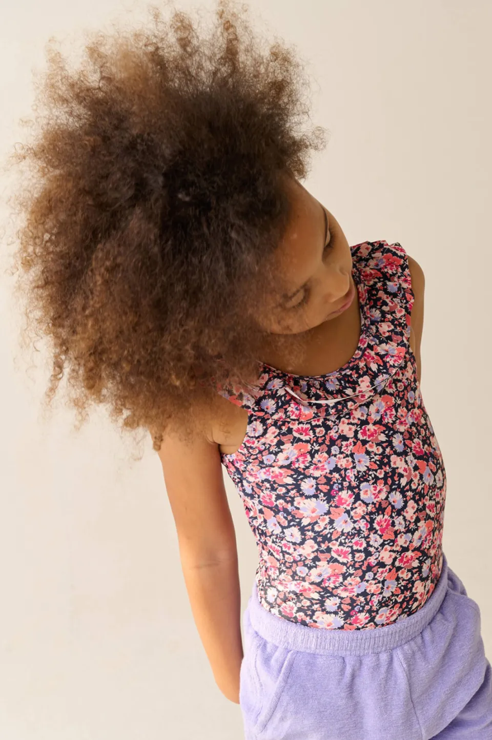 Tumble 'n Dry badpak met ruches donkerblauw Donkerblauw / roze