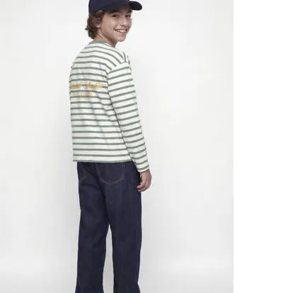 Jack & Jones oversized gestreepte longsleeve groen, foto 6