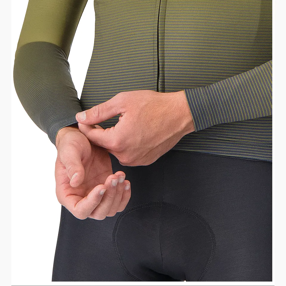 Castelli Apice Thermal fietsshirt lange mouw olijfgroen, foto 4