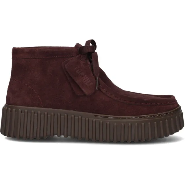 Clarks Torhill Moss veterschoenen bordeaux