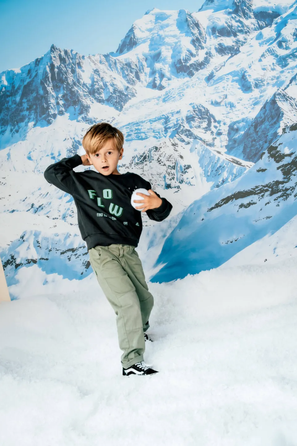 QPI sweater met tekst - antraciet, foto 4