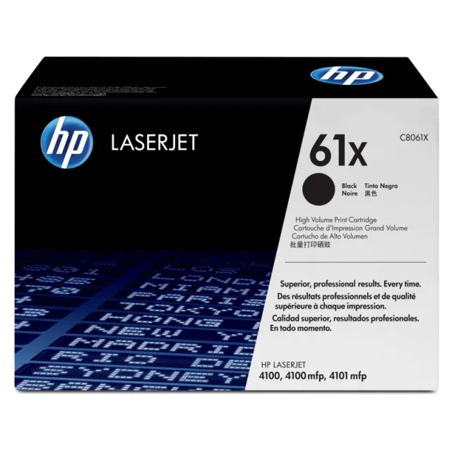 Hp 61X (C8061X) Toner Zwart Hoge capaciteit