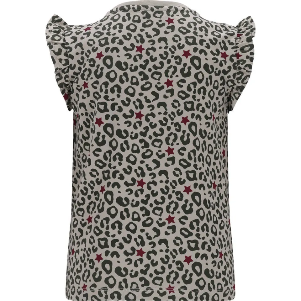 TYGO & vito jersey T-shirt met panterprint zand, foto 4