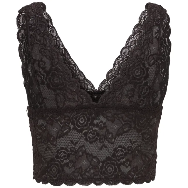 Only Chloe kanten bralette donkerbruin, foto 2