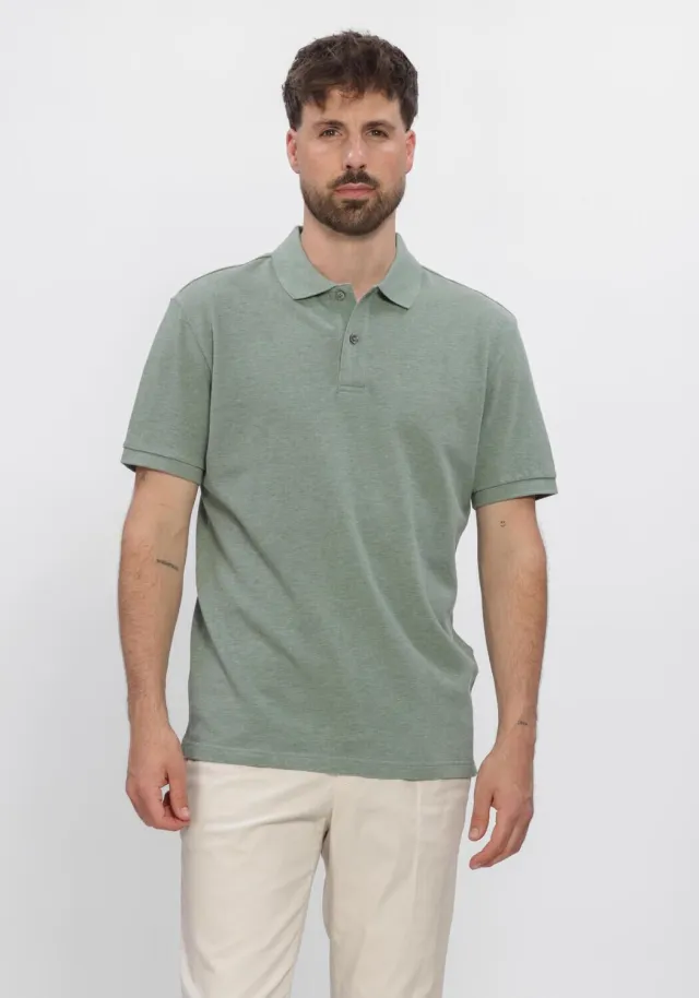 Profuomo Heren Polo's & T-shirts Basic Pique - Groen