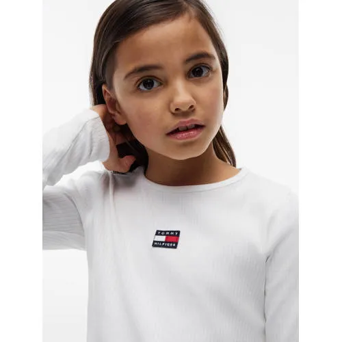 Tommy Hilfiger ribgebreide longsleeve wit, foto 5