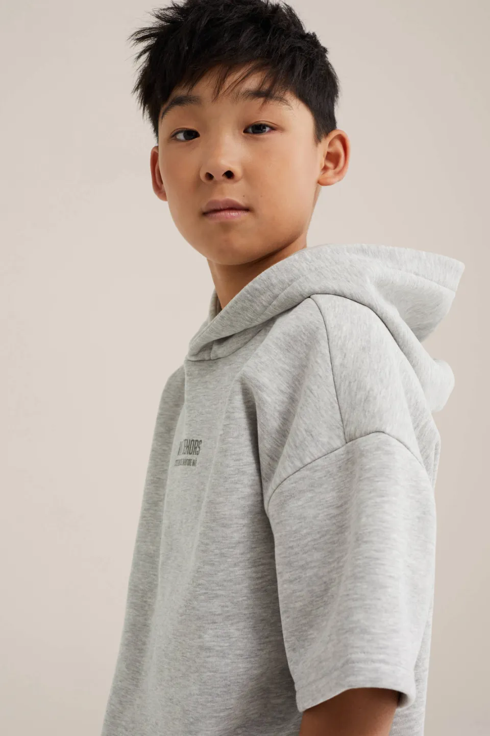 WE Fashion hoodie lichtgrijs, foto 2