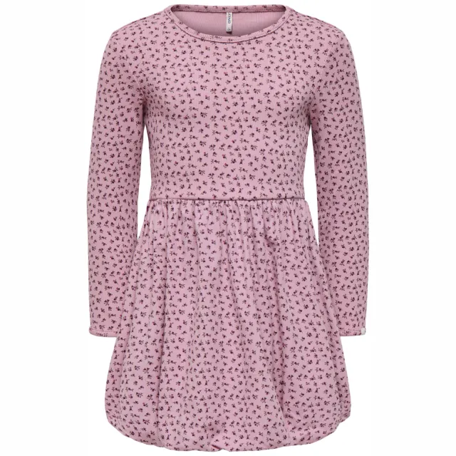 Only KIDS ONLY MINI gebloemde korte jurk met plooien roze