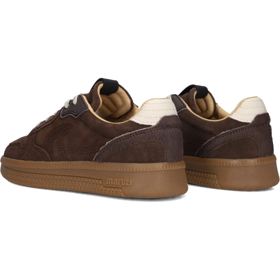 Maruti Yale 66.1844.05-D19 lage sneakers bruin borduursel, foto 6
