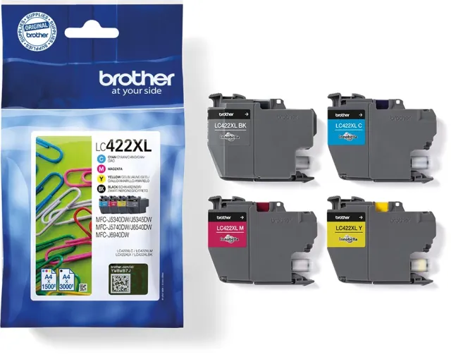 Brother LC-422XLVAL inktcartridge voordeelverpakking zwart