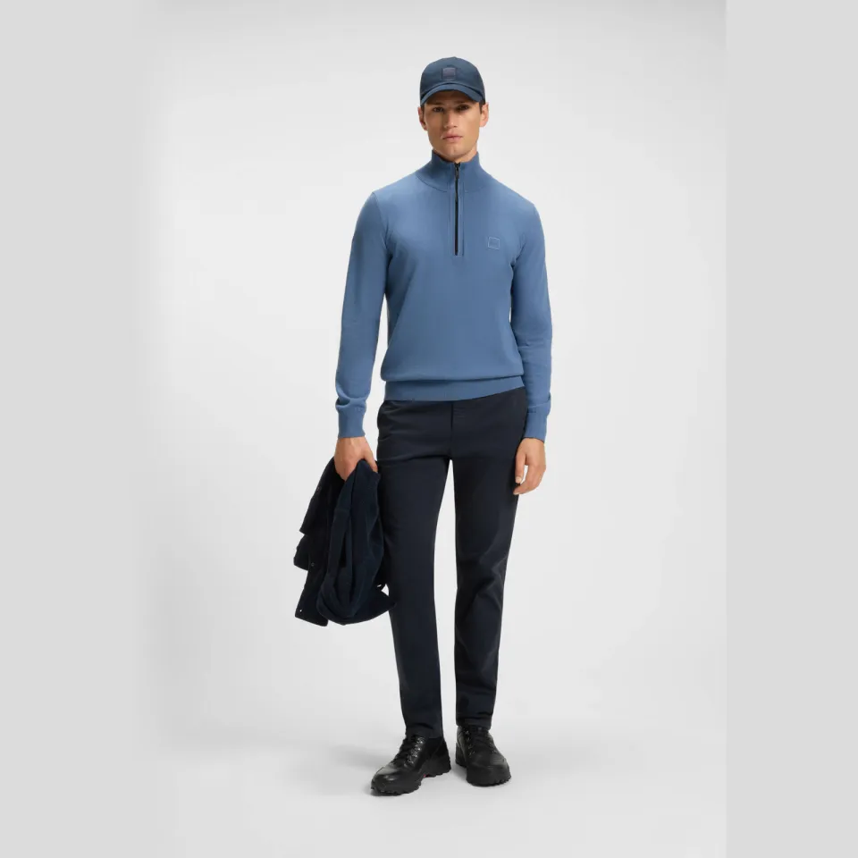 Boss Satin chino navy Dark Blue