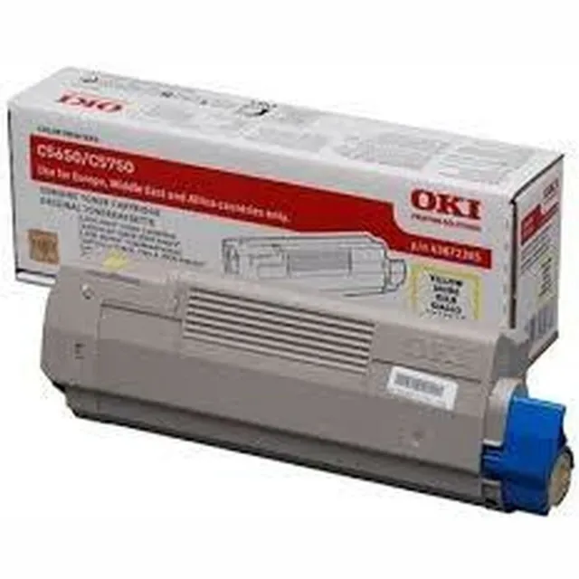 Oki 43872305 Toner Geel