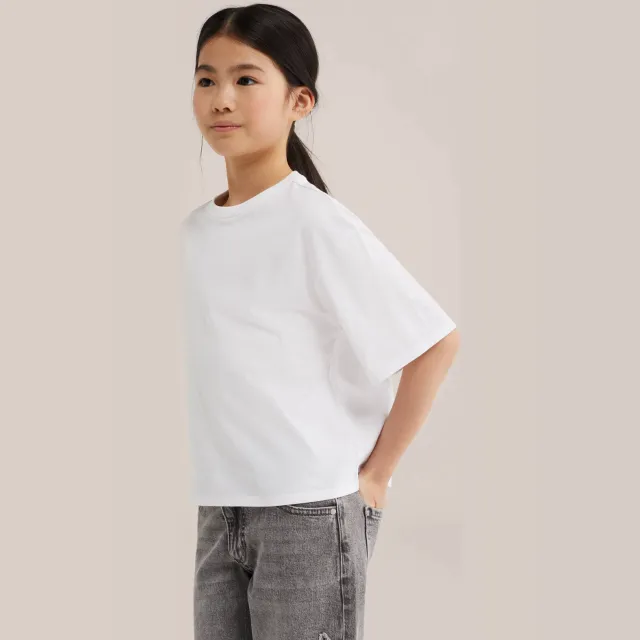 WE Fashion oversized t-shirt wit, foto 4