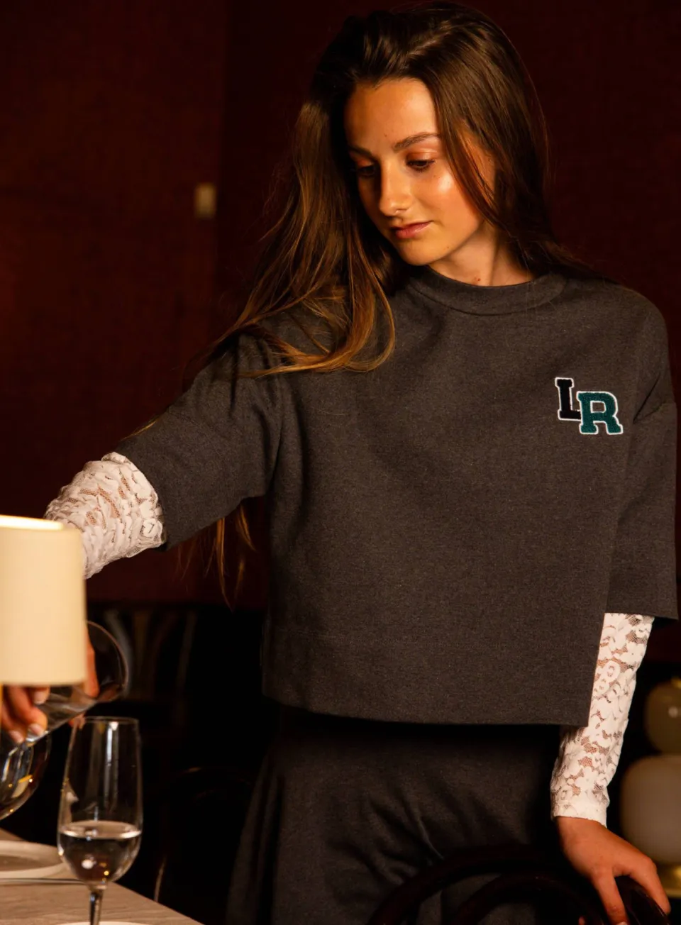 LOOXS 10sixteen rechtvallende longsleeve grijs, foto 7