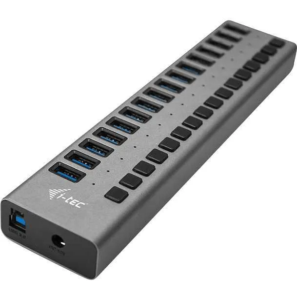 i-tec 16 poorts USB 3.0 hub met adapter