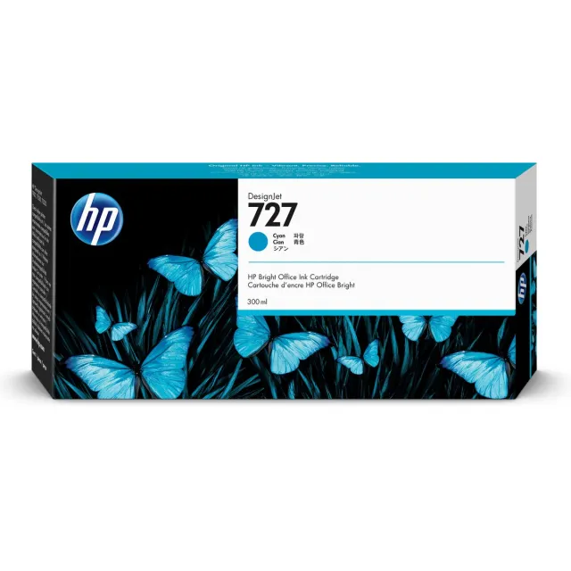 Hp INK Cartridge No 727 Cyan 300ml Cyaan
