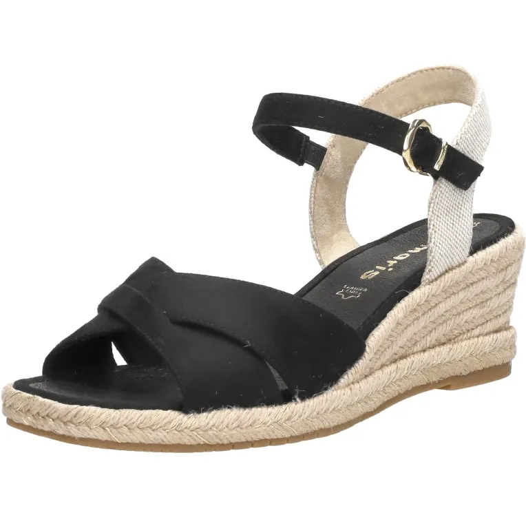 Tamaris sandalen touwzool zwart, foto 3