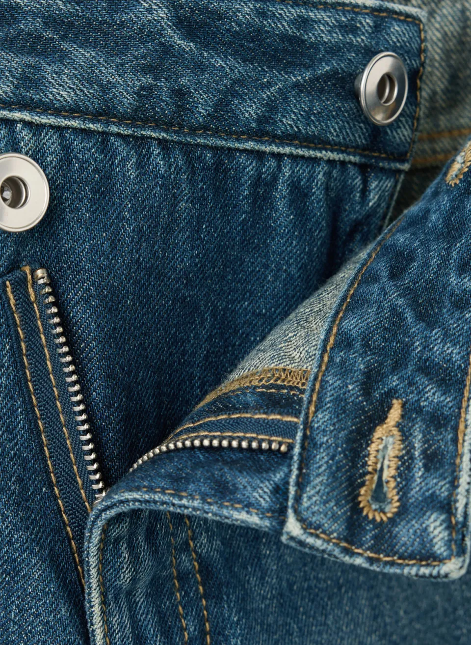 Mango TEEN straight leg jeans - donkerblauw, foto 5