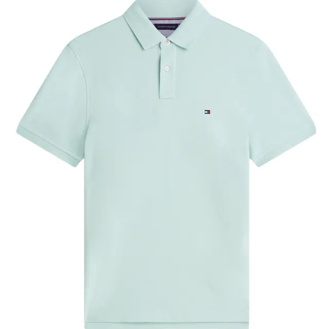 Tommy Hilfiger regular polo mintgroen Crushed Mint