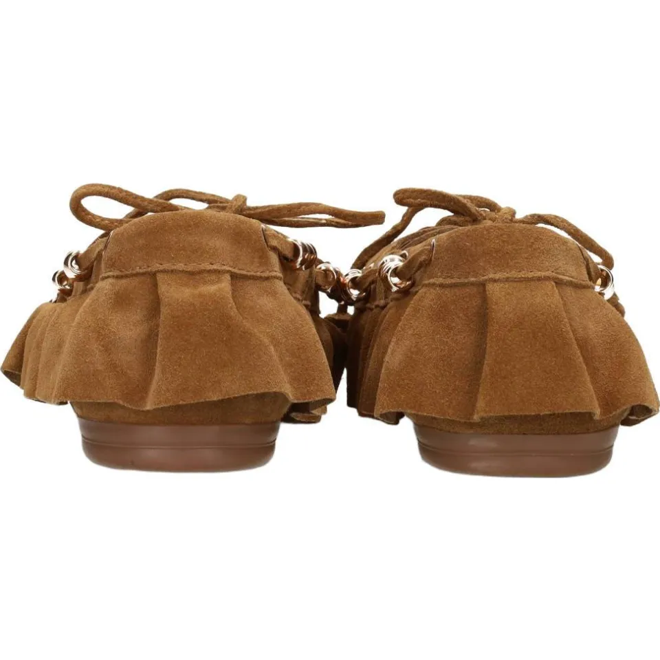 Poelman suède mocassins met studs - cognac, foto 2